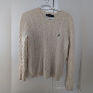 Polo Ralph Lauren Cream Sweater, Small
